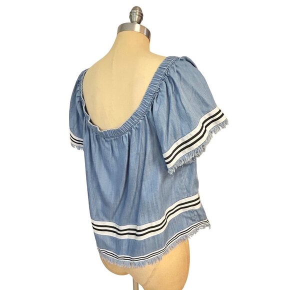 Plenty by Tracy Reese Women's Off The Shoulder Top Large - Picture 4 of 6